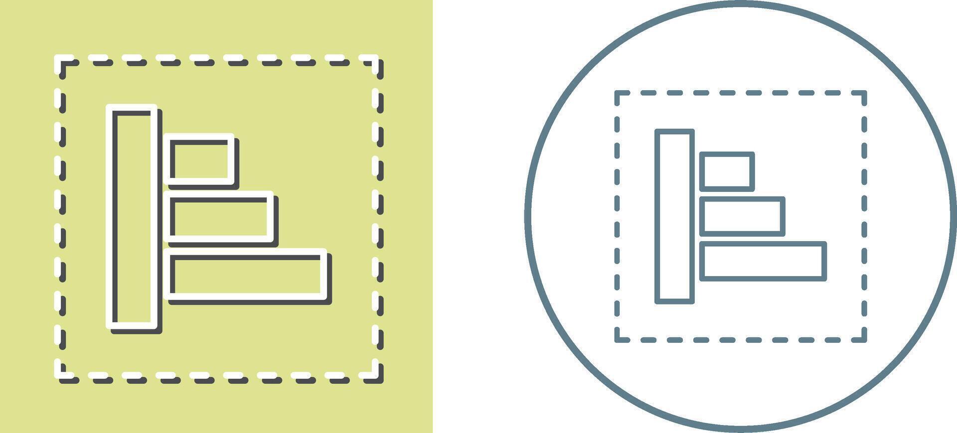 Object Alignment Icon Design vector