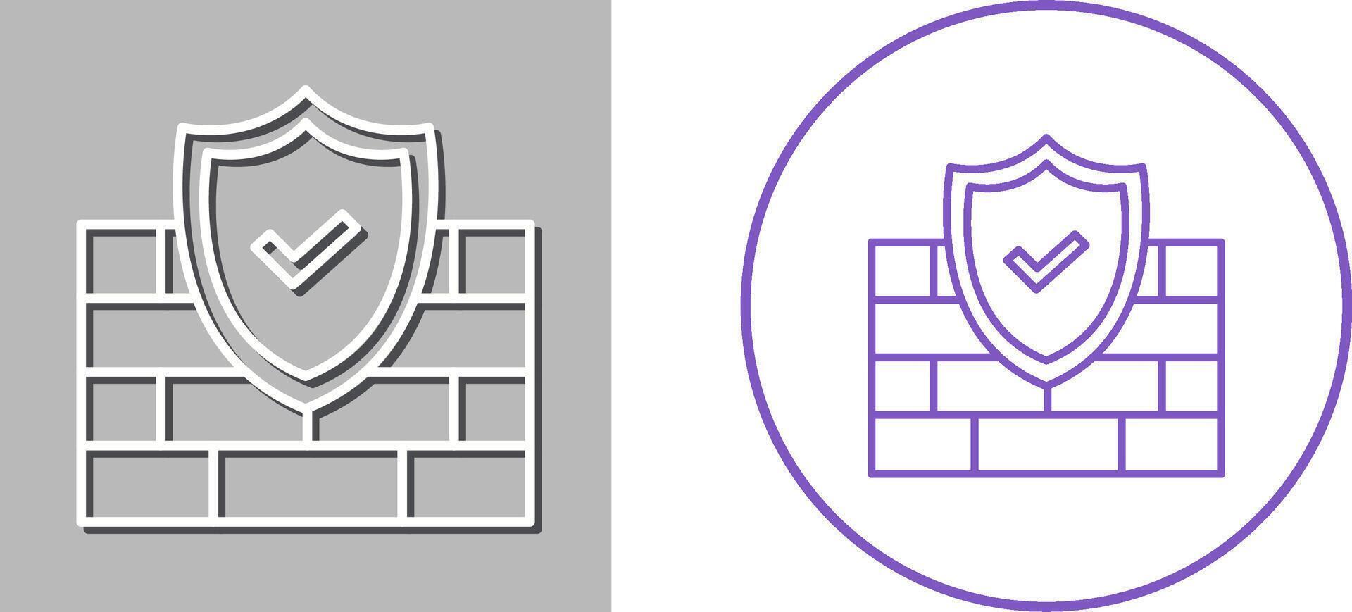 FireWall Icon Design vector