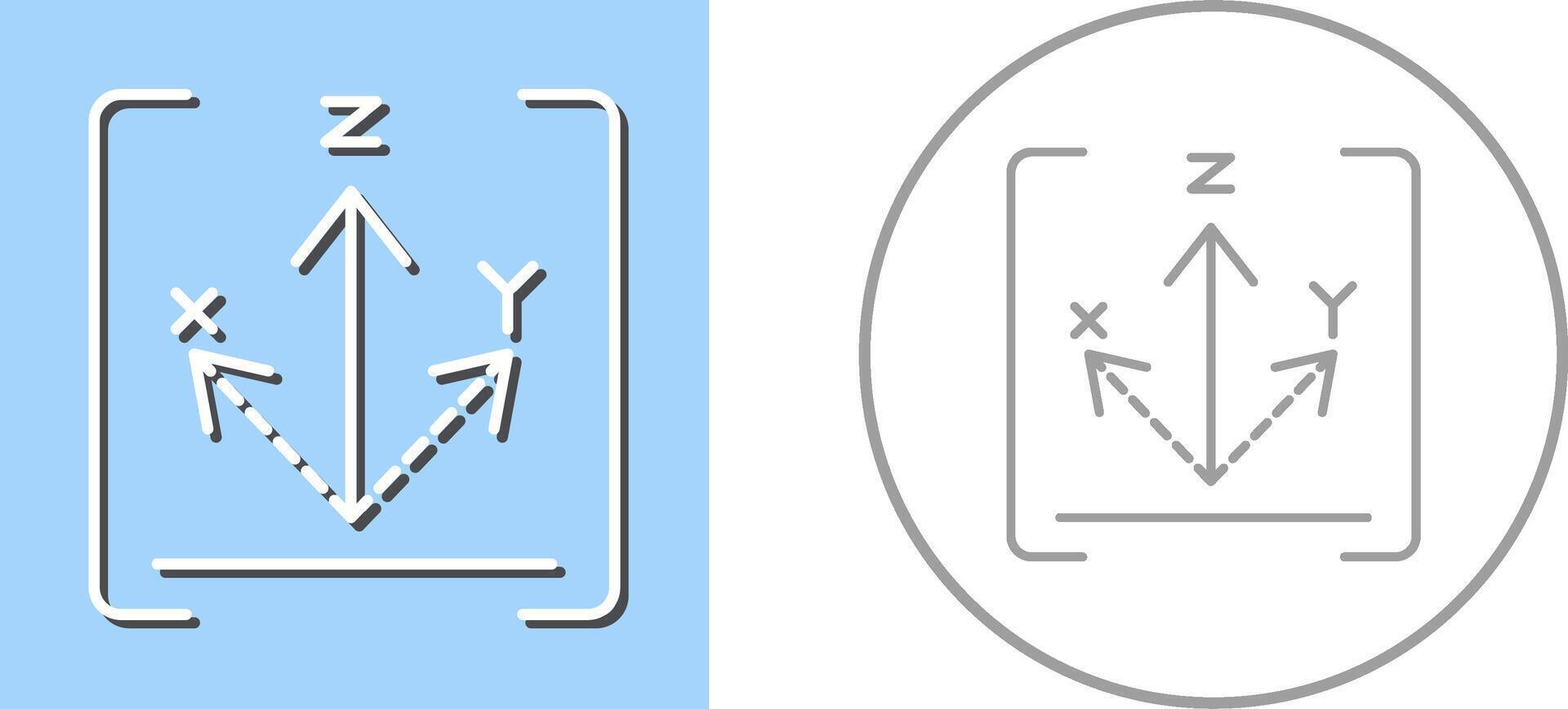 Axis Icon Design vector
