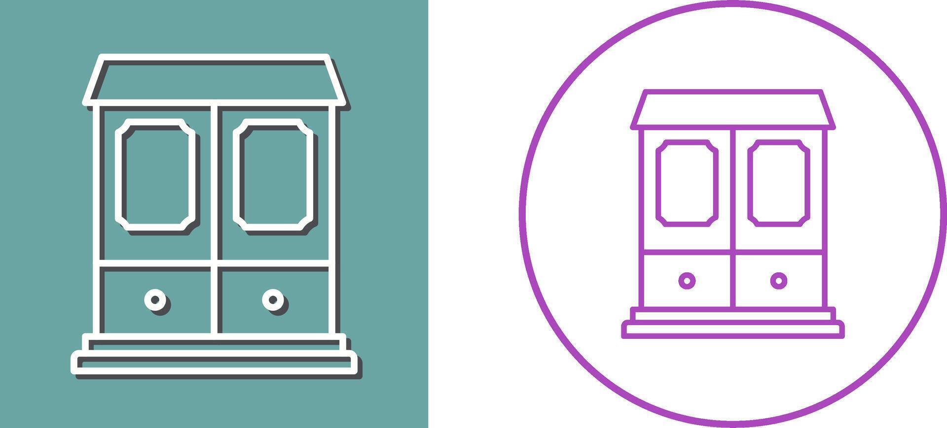 Wardrobe Icon Design vector