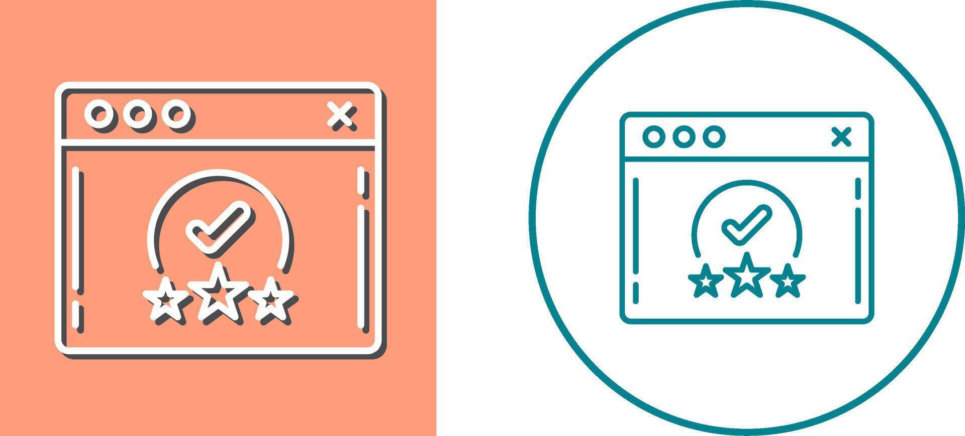 Rating Icon Design vector