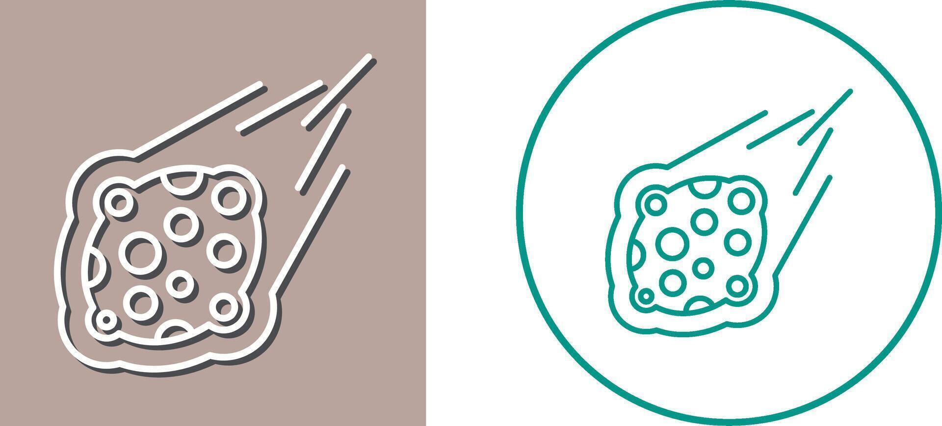 Meteorite Icon Design vector