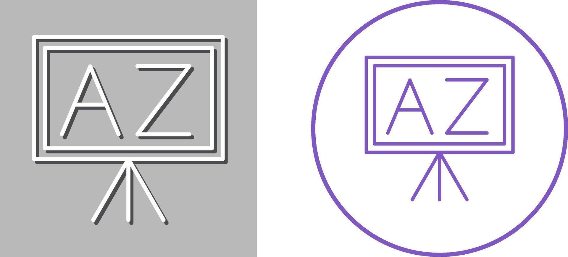 From A To Z Icon Design vector