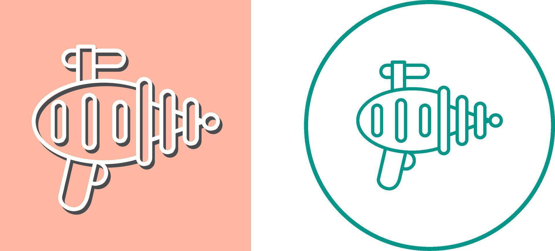 Laser Gun Icon Design vector