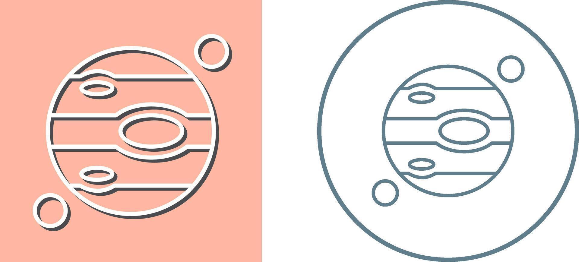 Jupiter Icon Design vector