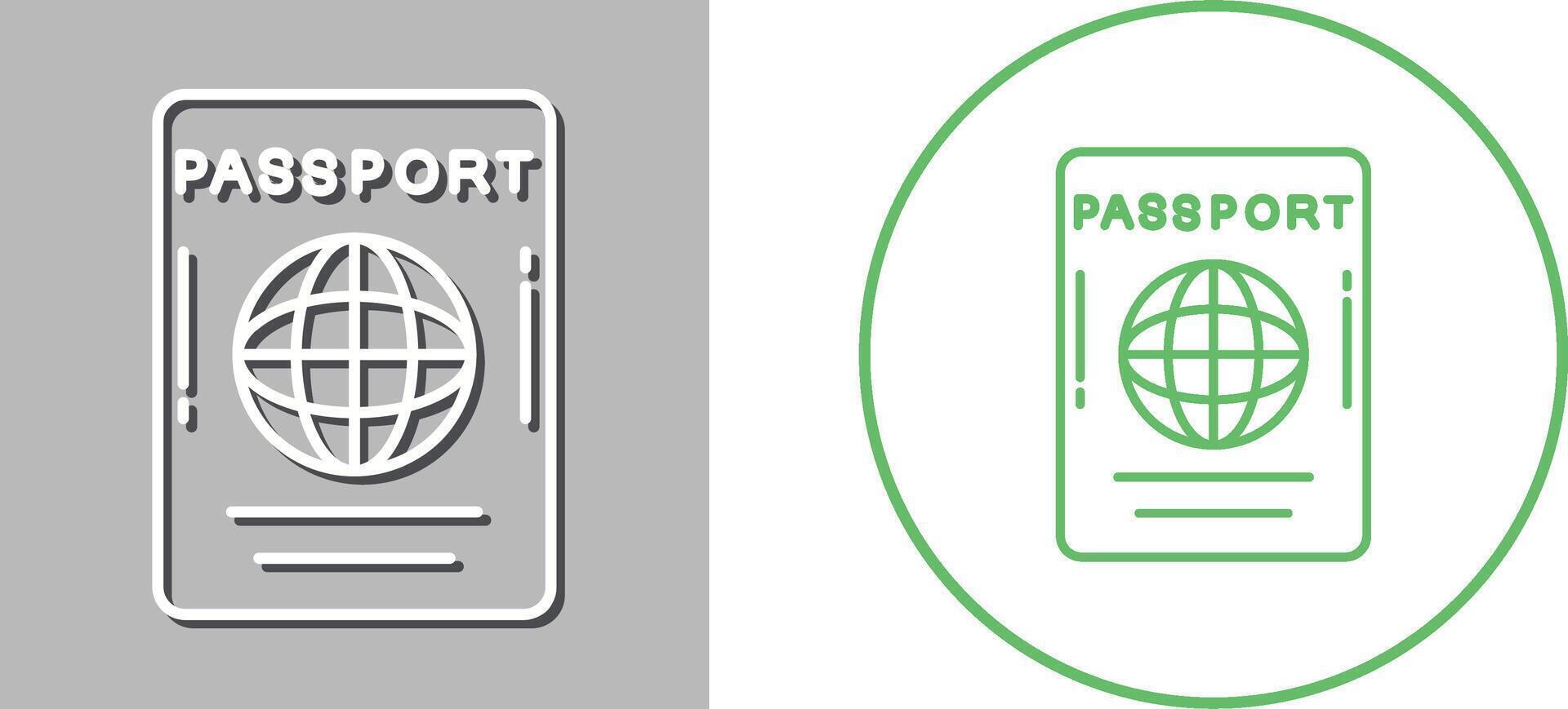 Passport Icon Design vector