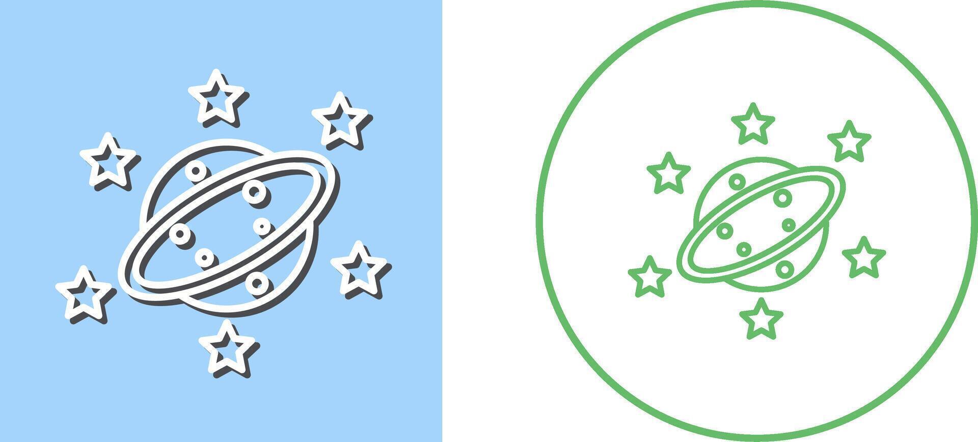 Saturn Icon Design vector