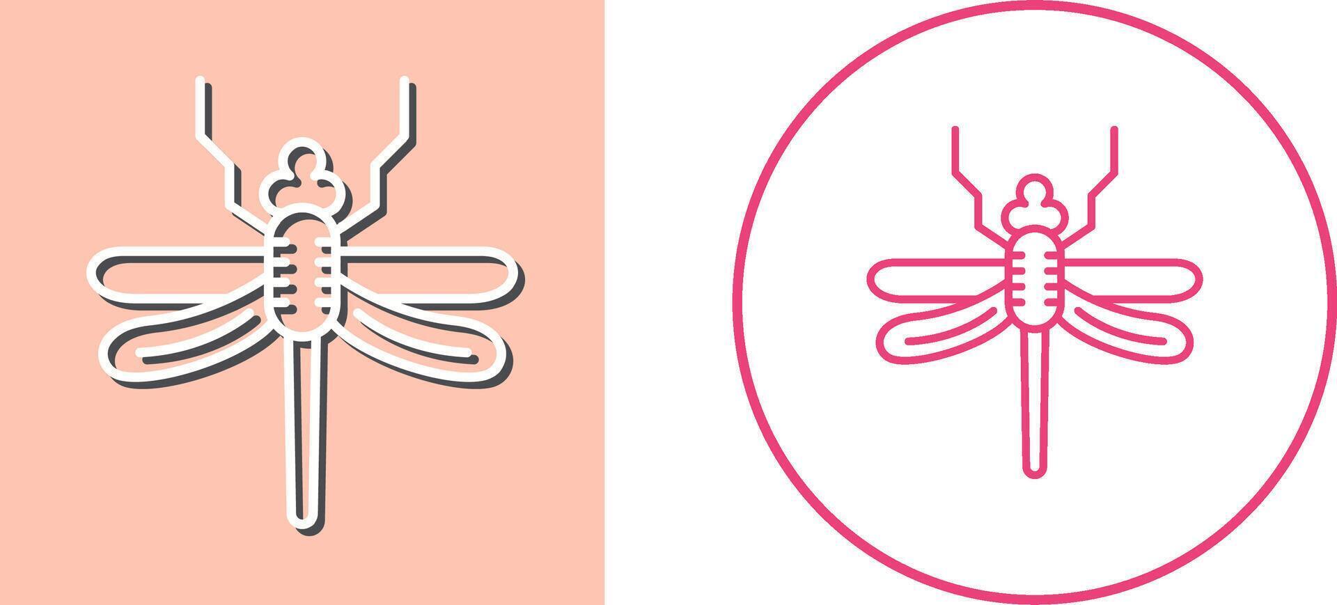 Dragonfly Icon Design vector