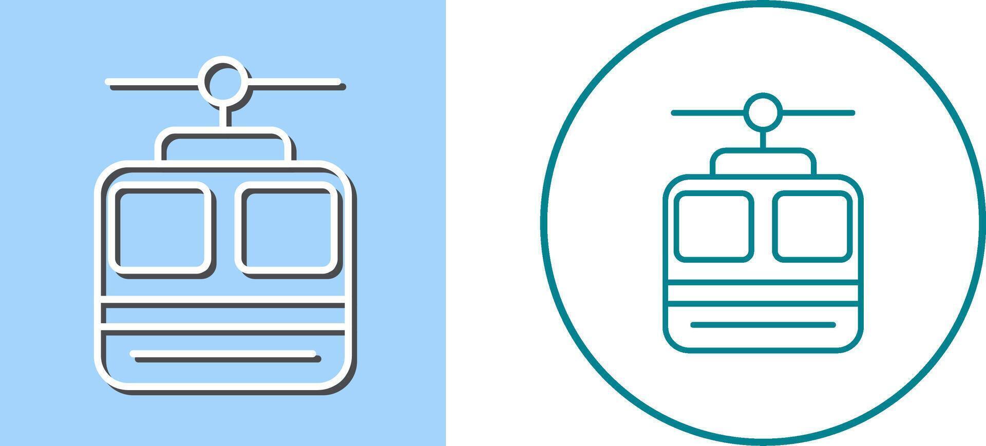 Cable car Icon Design vector