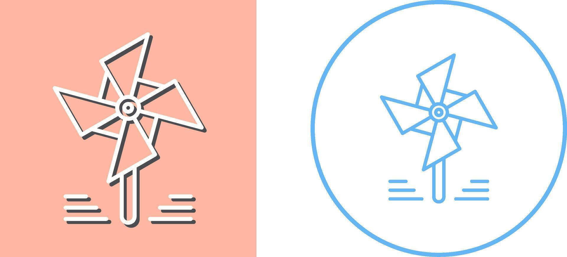 Pinwheel Icon Design vector
