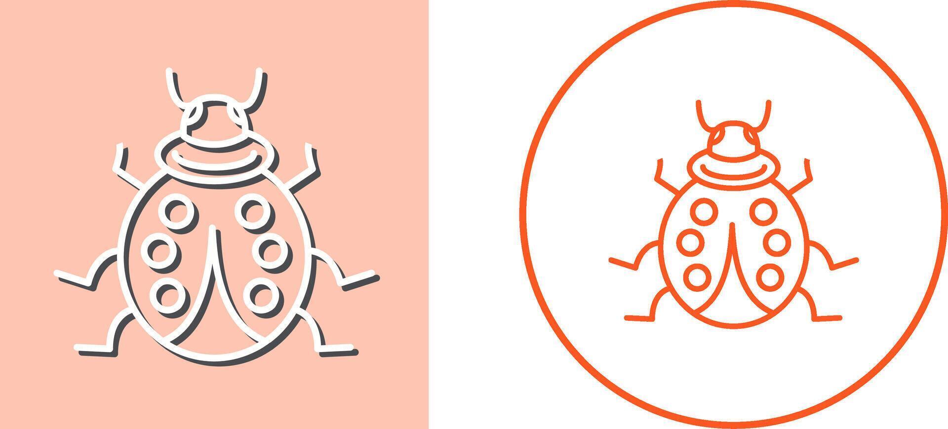 Ladybug Icon Design vector