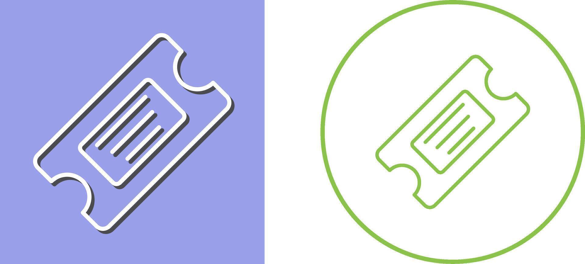 Ticket Icon Design vector