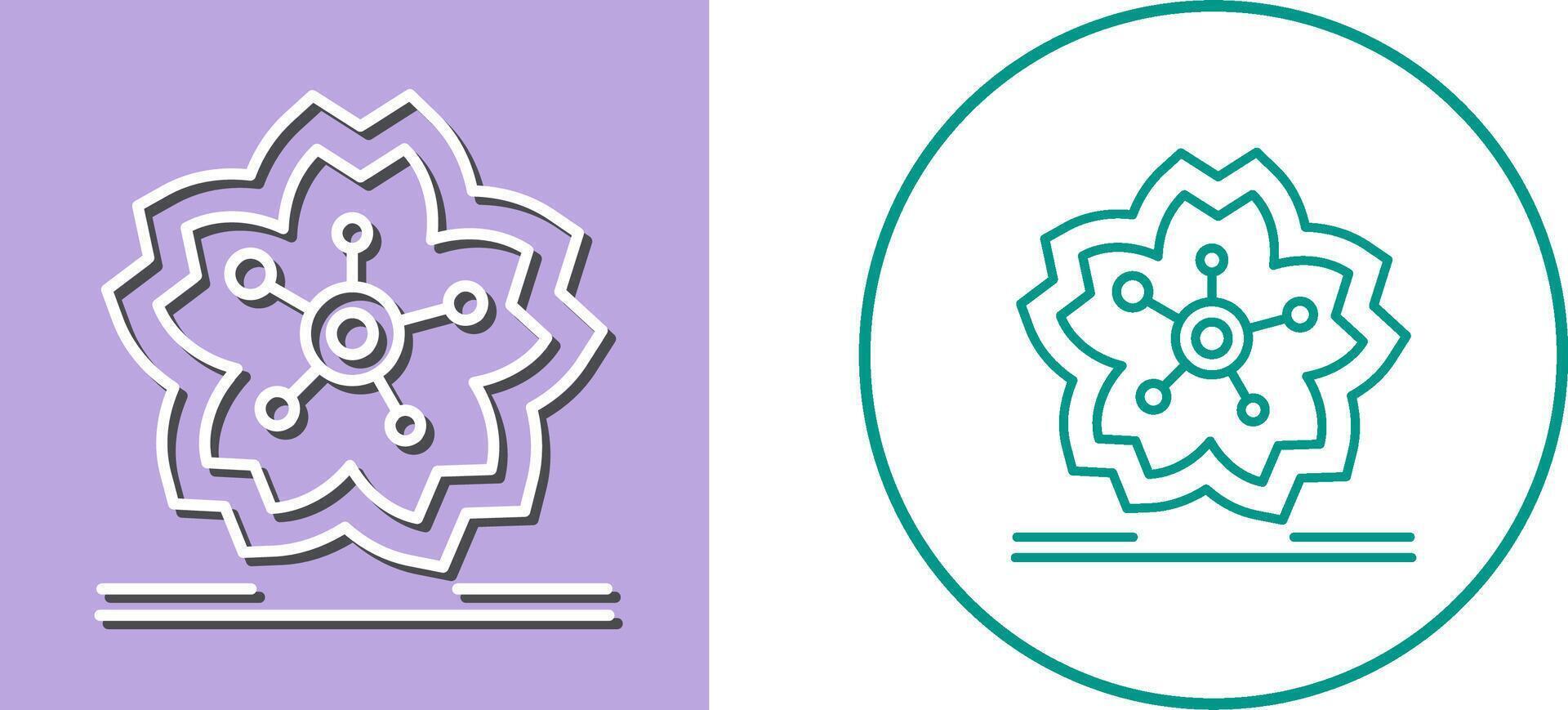 Cherry Blossom Icon Design vector