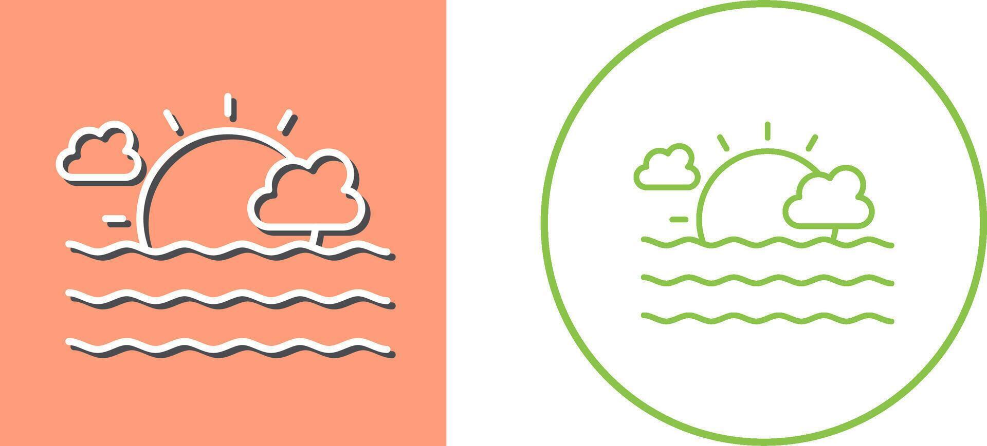 Sea Icon Design vector