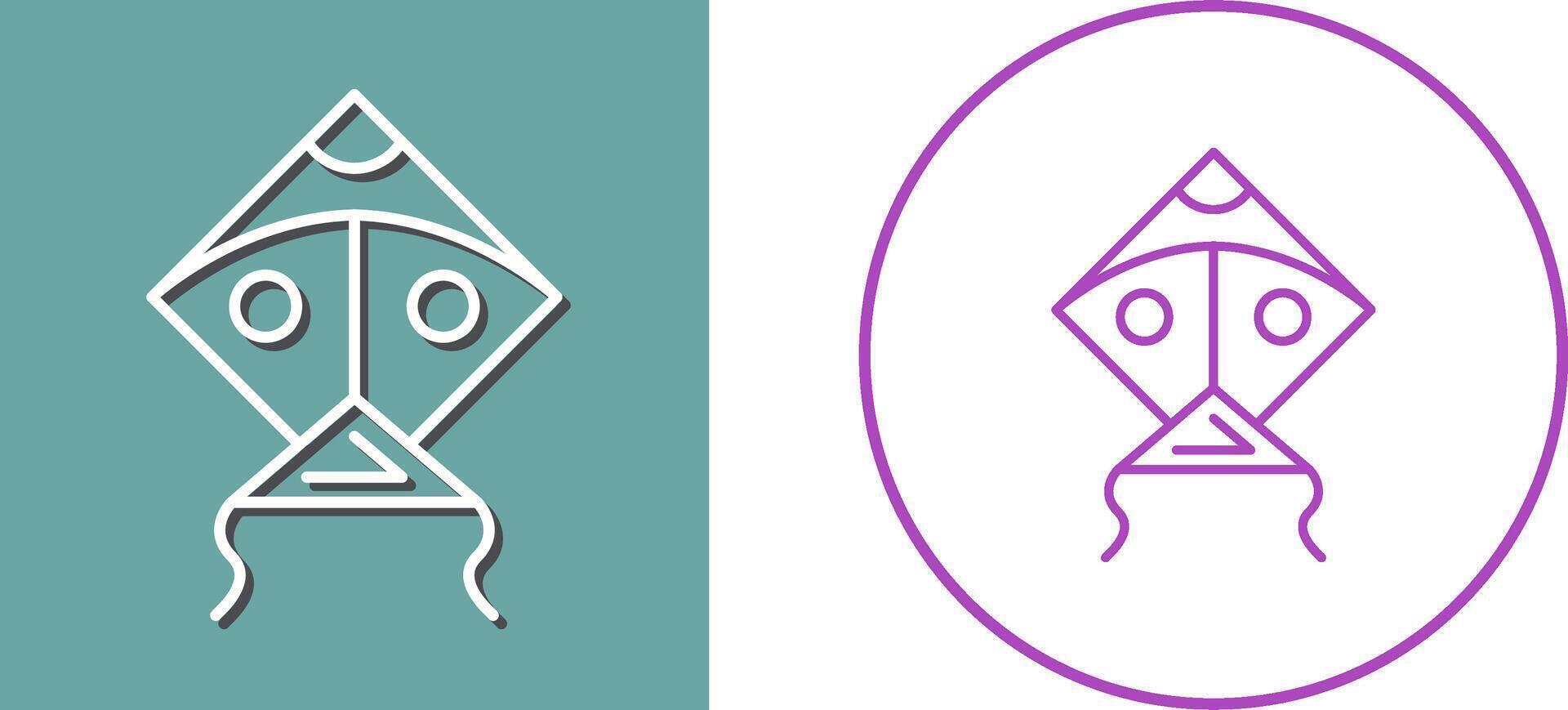 Kite Icon Design vector