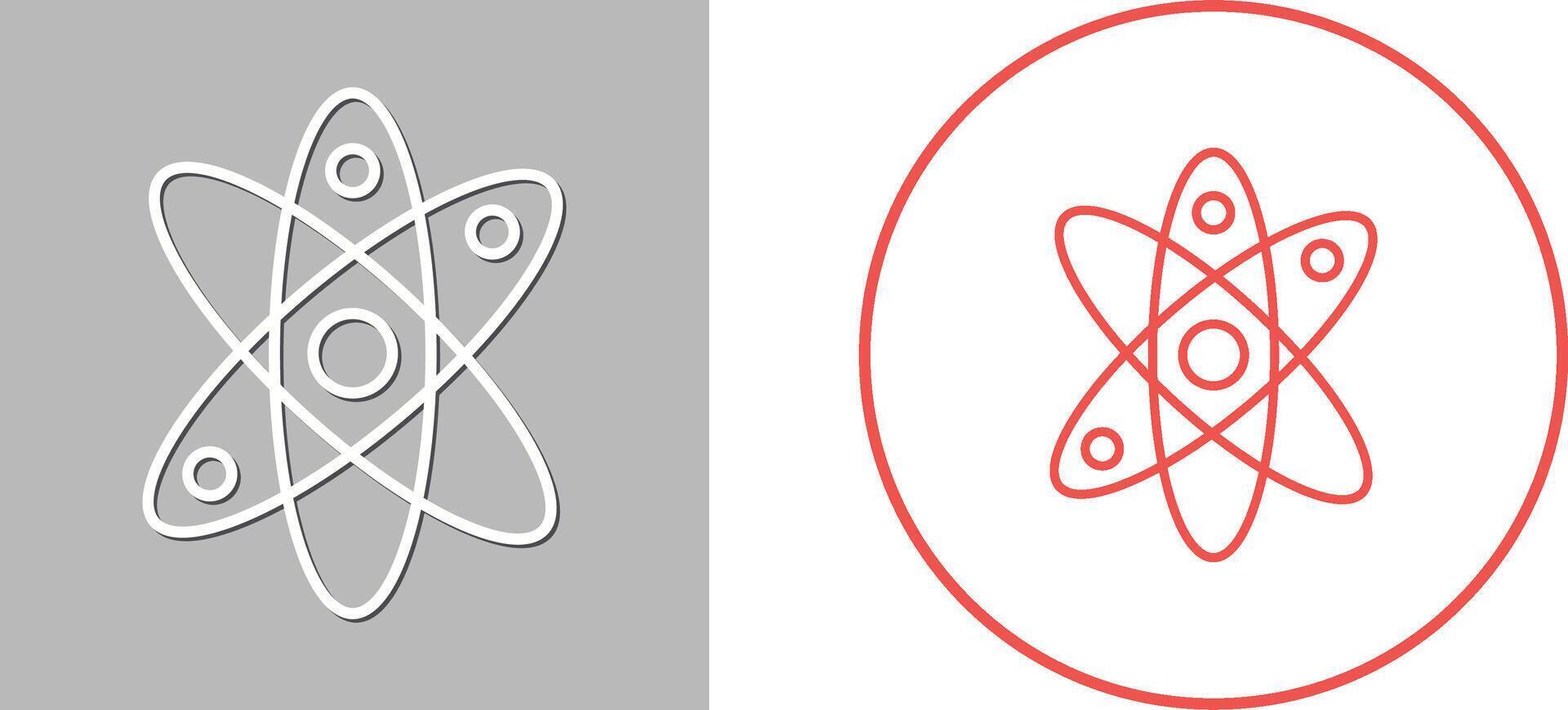 Atom Icon Design vector