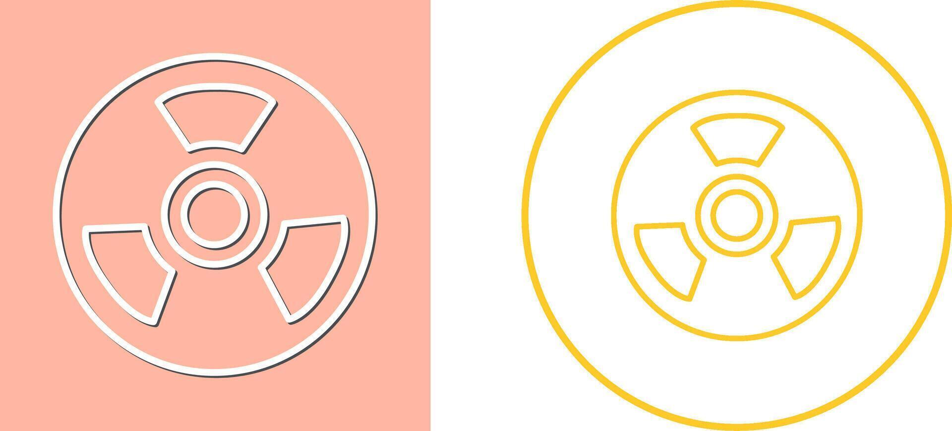 Nuclear Icon Design vector