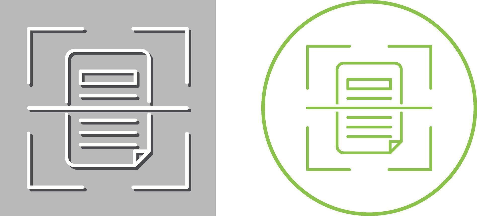 Scan Icon Design vector