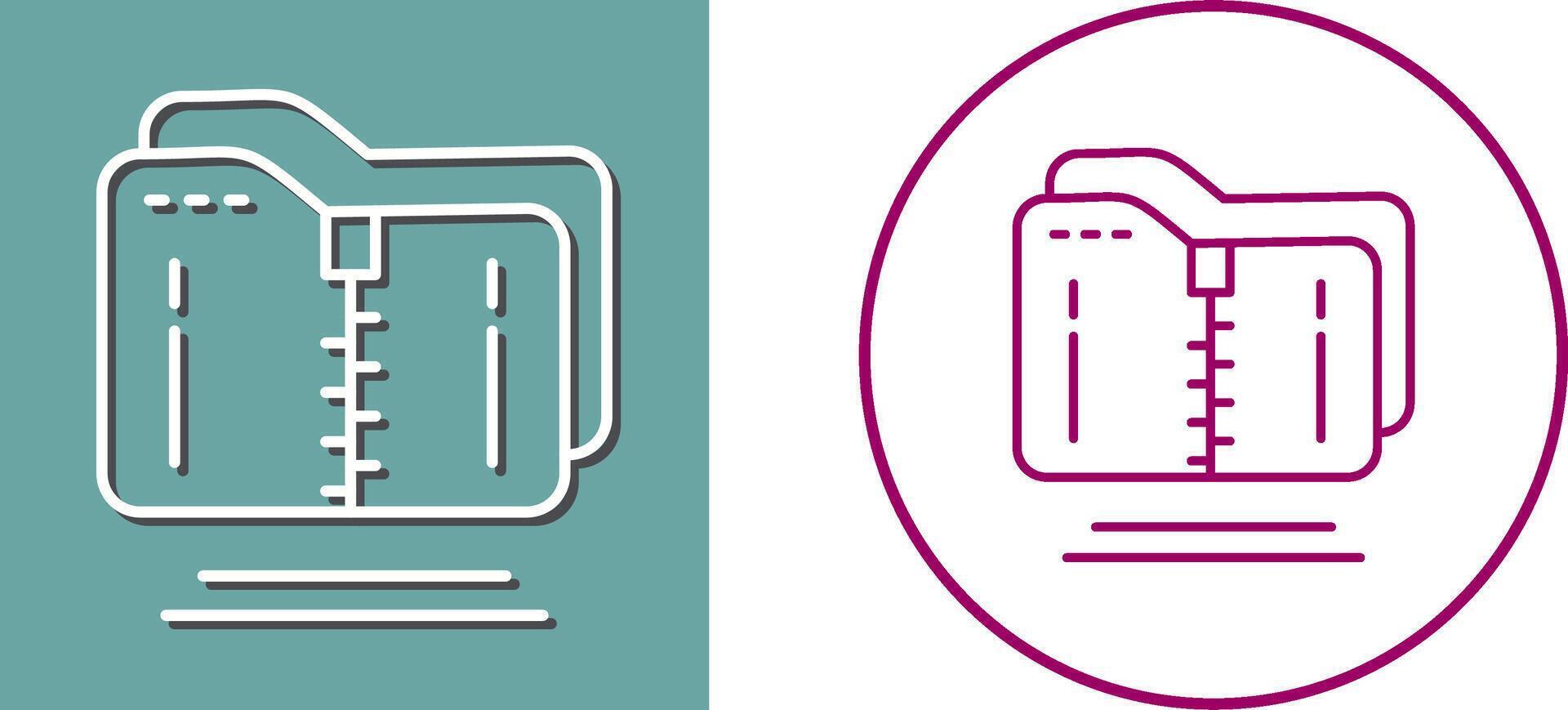 Compressed Icon Design vector