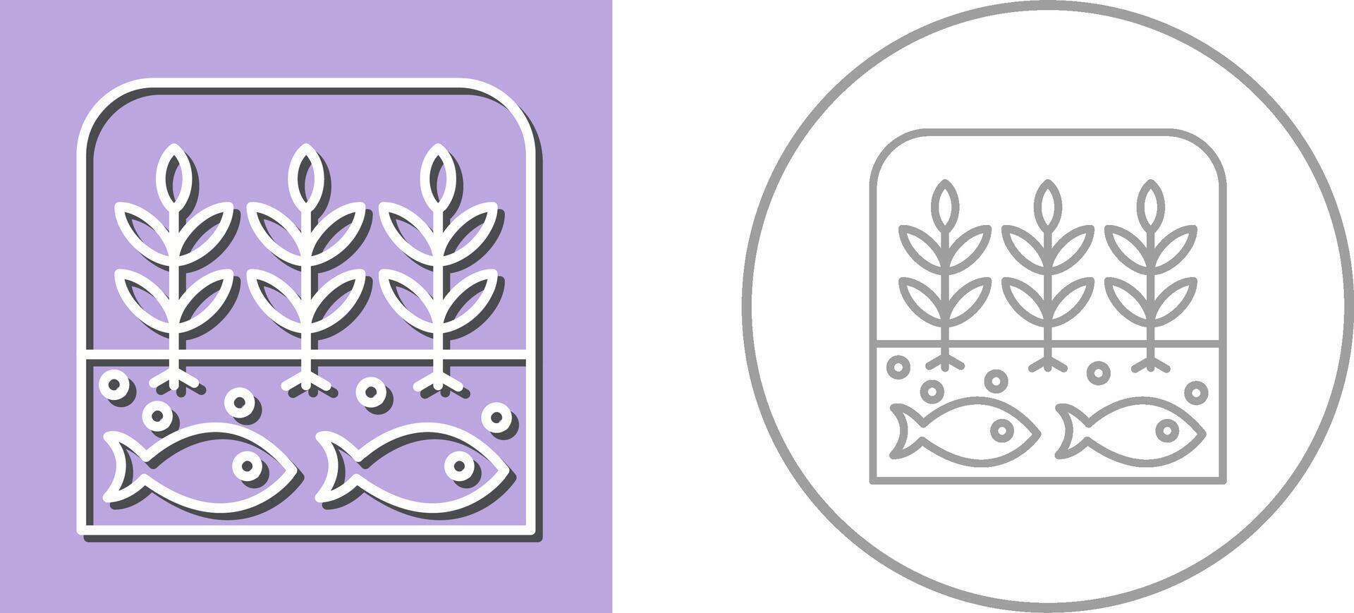Hydroponic Icon Design vector