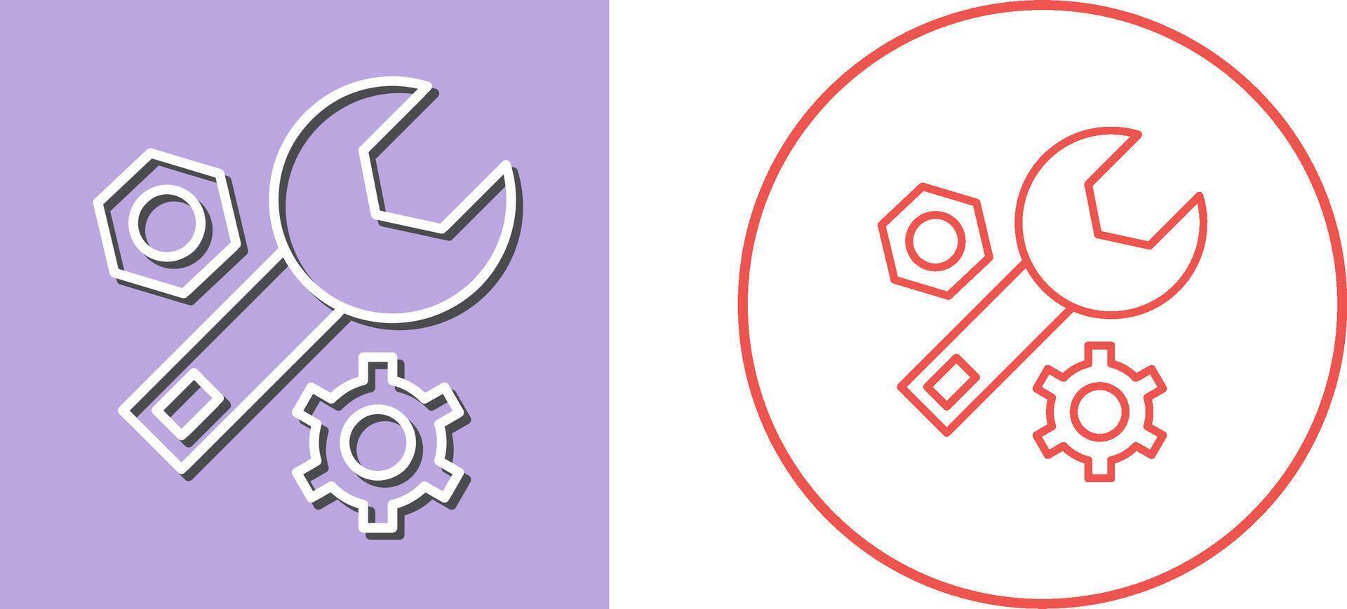 Wrench Icon Design vector