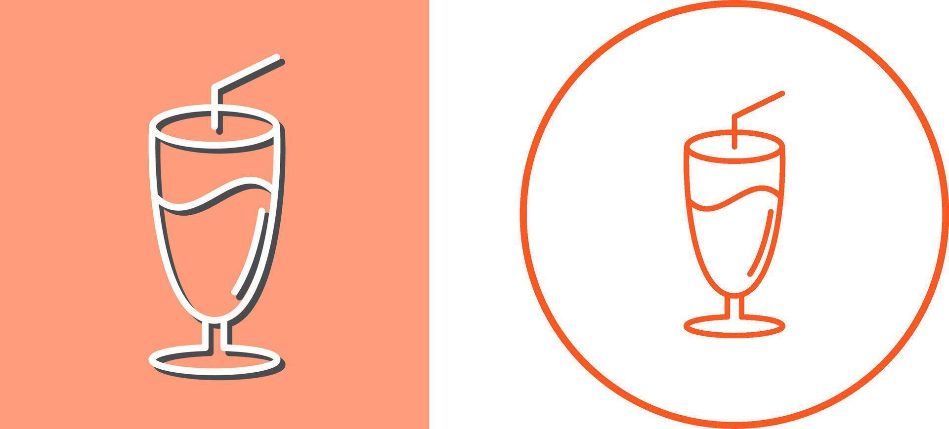 Milkshake Icon Design vector