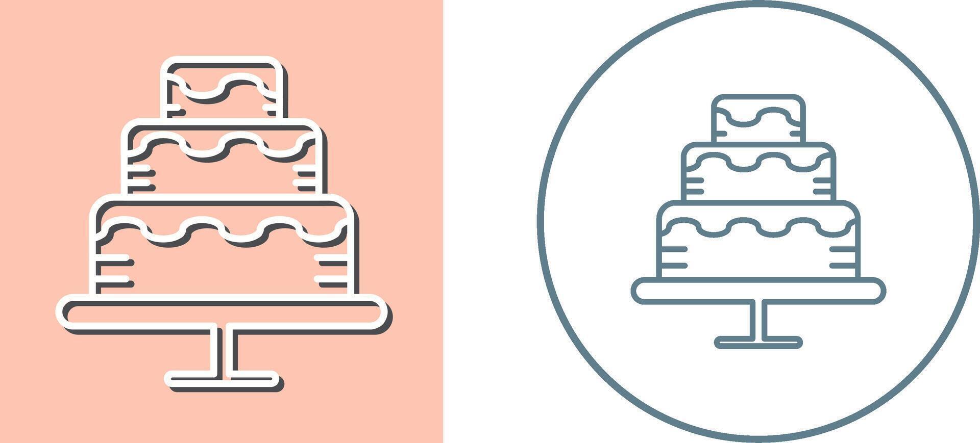 Cake Icon Design vector