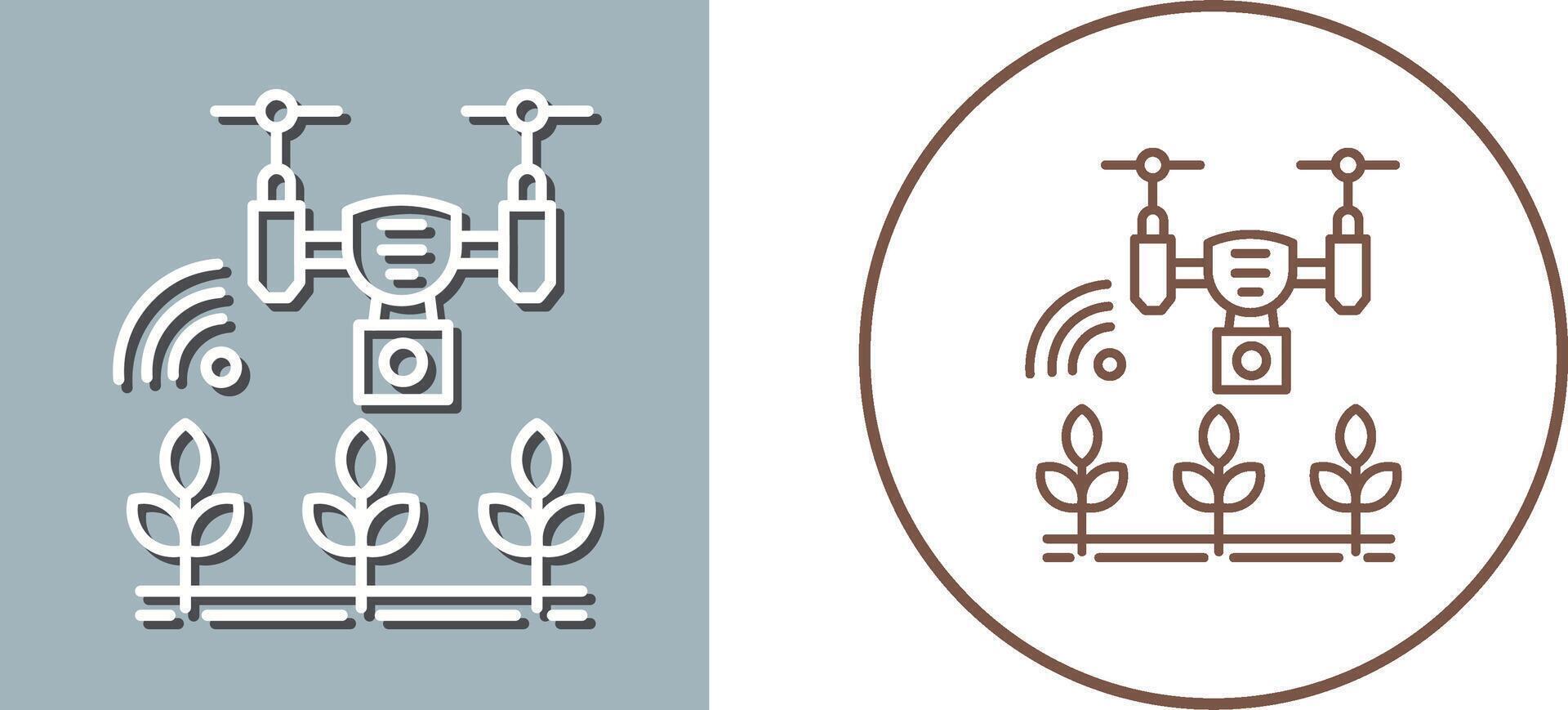 Smart Farm Icon Design vector