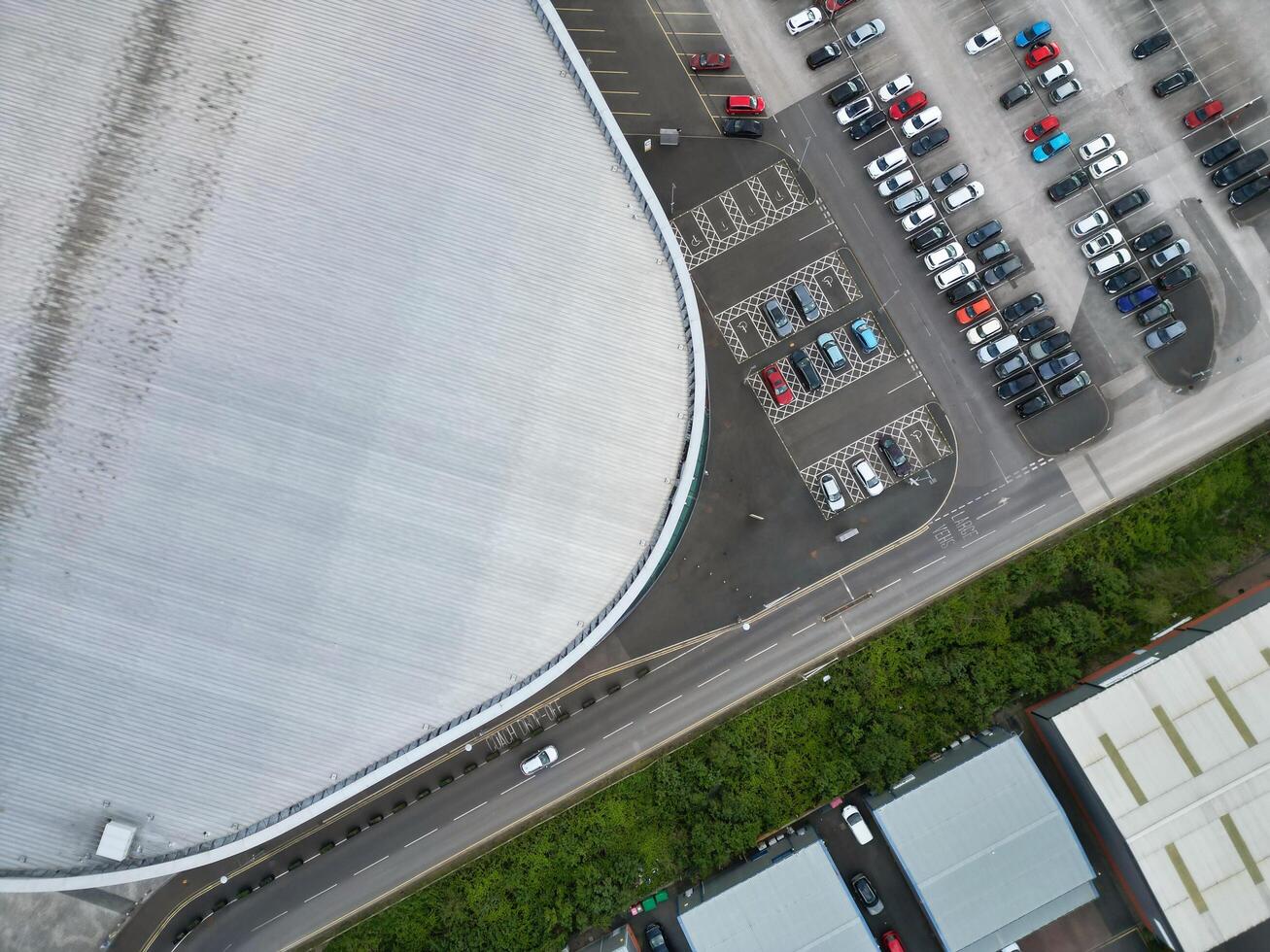 High Angle View of Derby City and Stadium Surround of the City. England United Kingdom. April 26th, 2024 photo