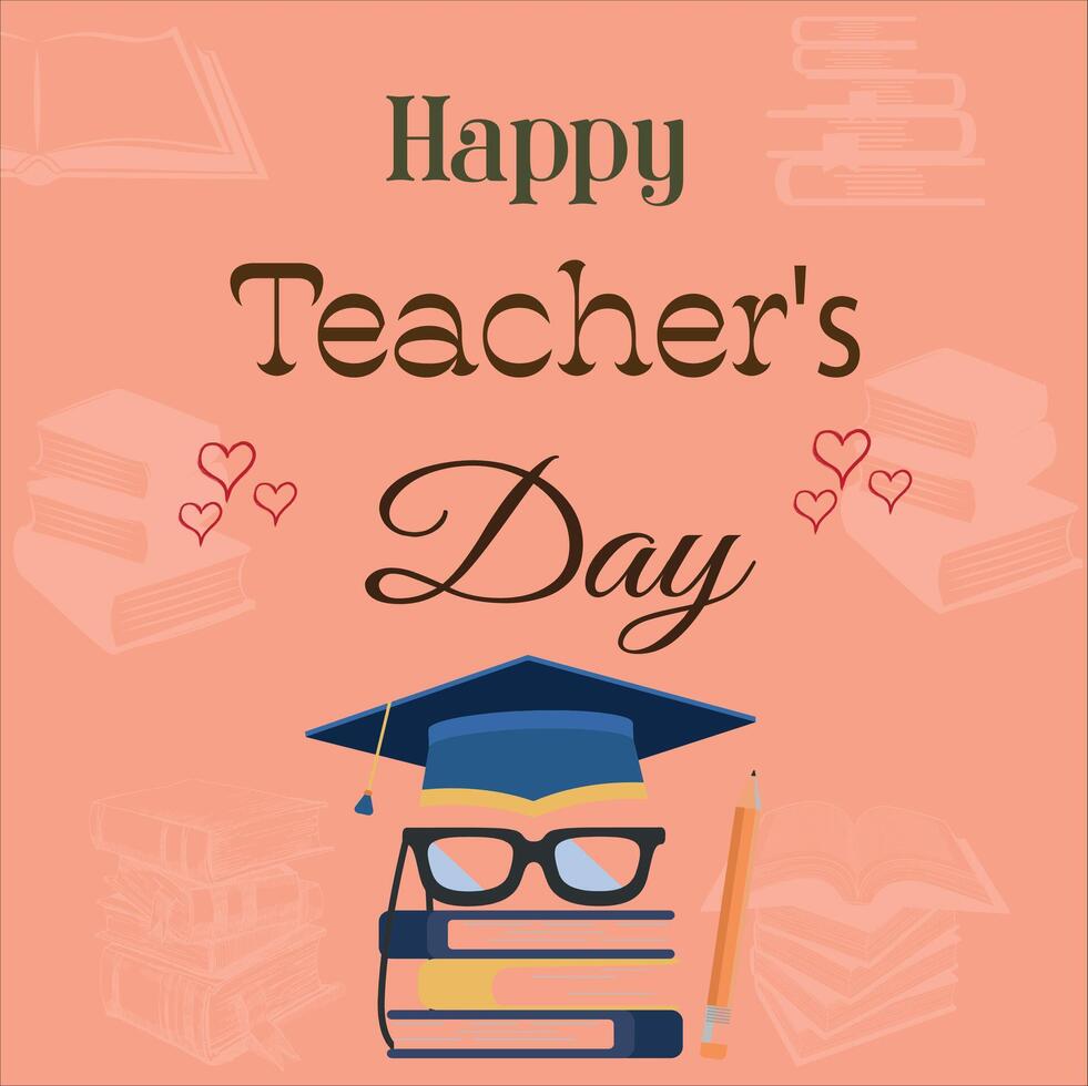 Teachers day School doodles Supplies Sketchy on chalkboard Hand Drawn Illustration vector