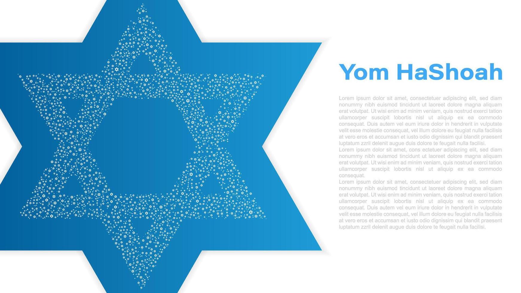 Yom HaShoah, Holocaust Remembrance Day, illustration vector