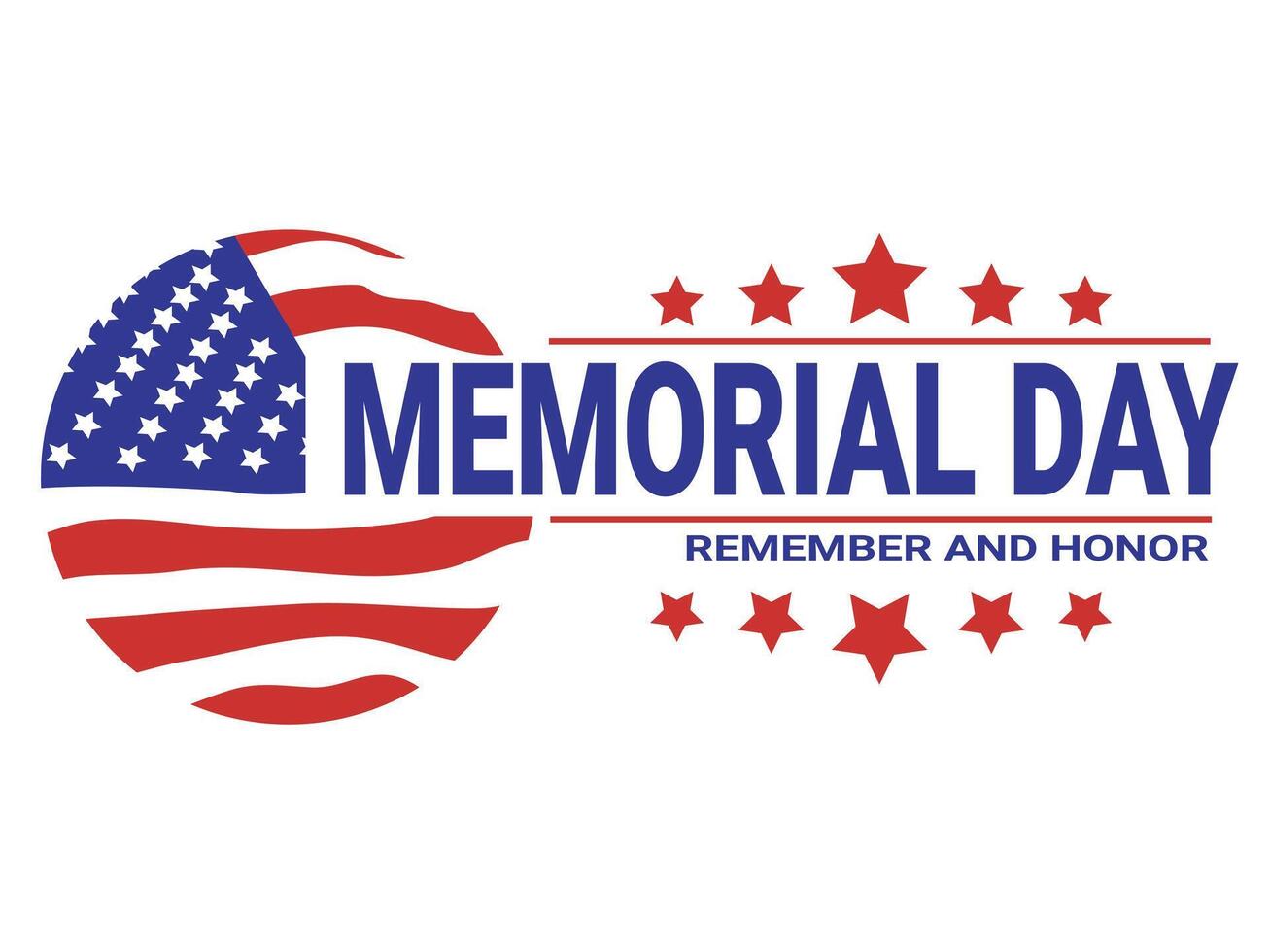 Memorial Day mmoment USA vector