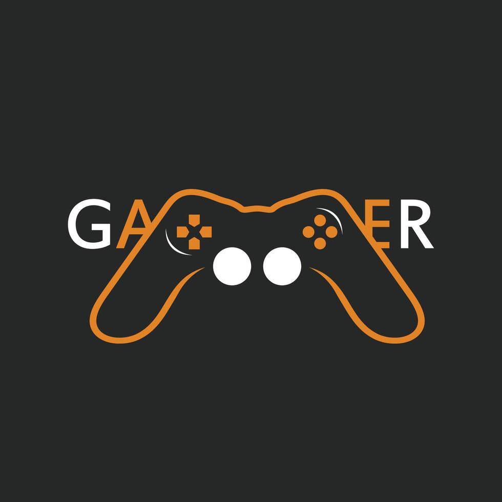 palanca de mando juego controlador logo icono vector