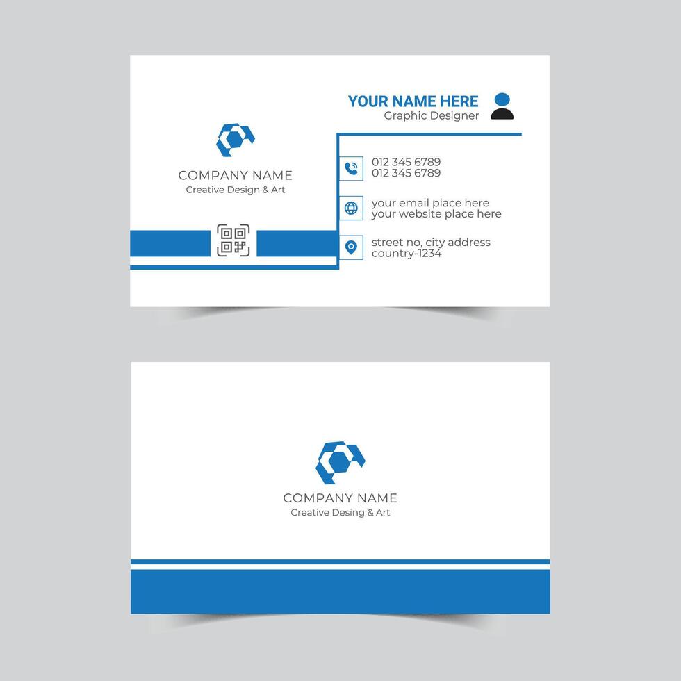 Creative Corporate Business Card Design Template vector