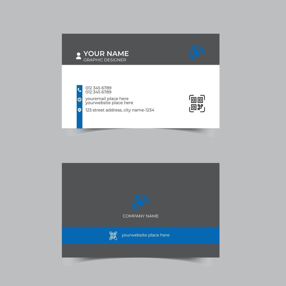 Creative Corporate Business Card Design Template vector