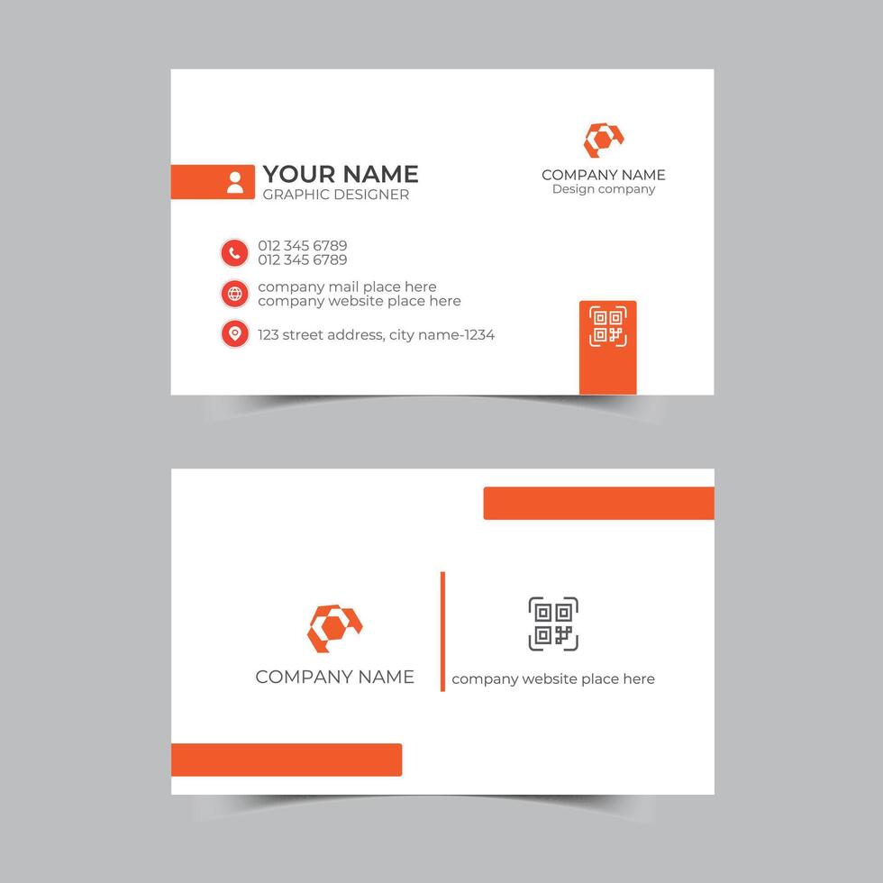 Creative Corporate Business Card Design Template vector