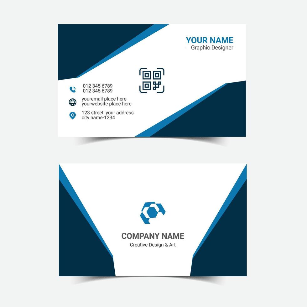 Creative Corporate Business Card Design Template vector