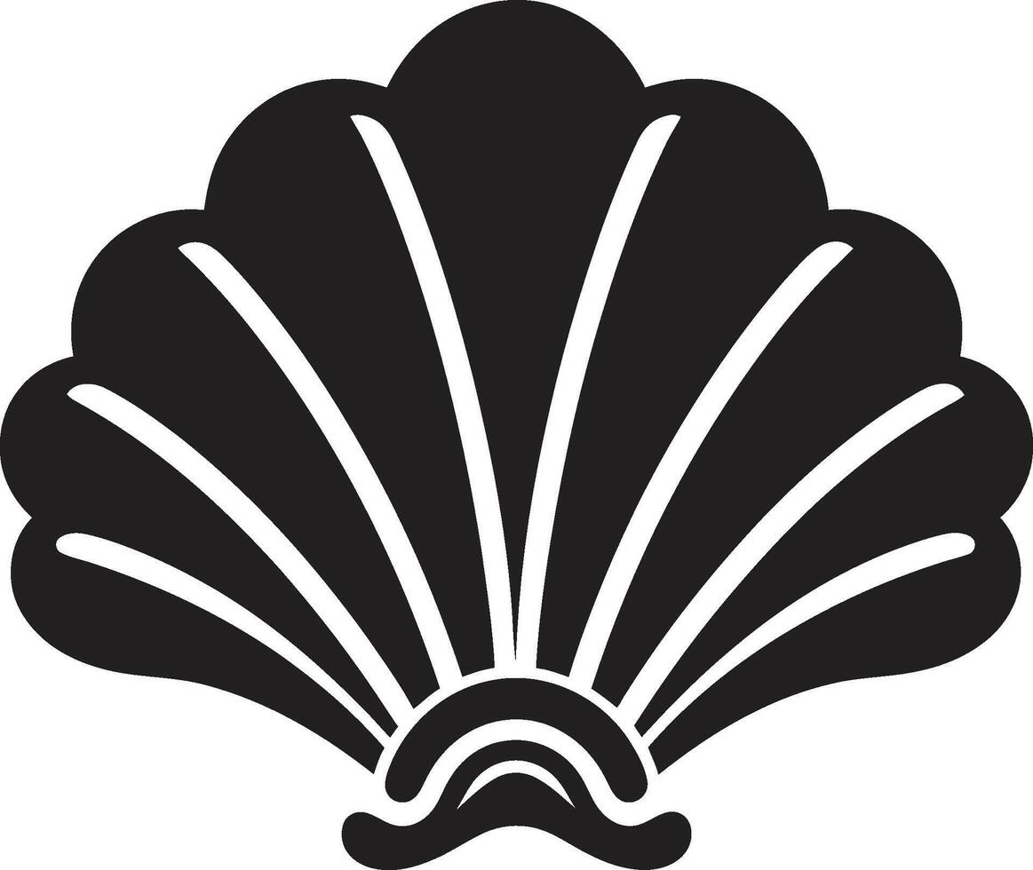 Coastal Chic Unveiled Logo Design Shellfish Serenade Illuminated Iconic Emblem Icon vector