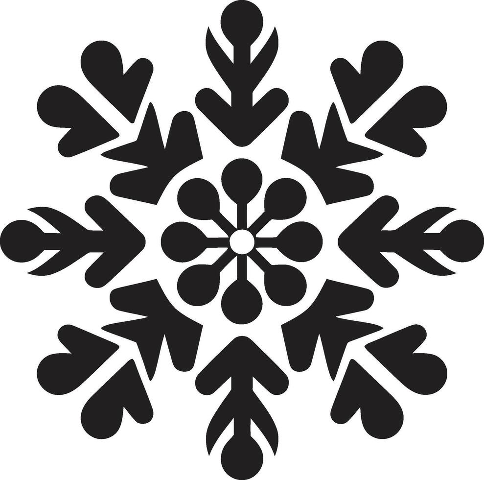 Frosty Elegance Unveiled Logo Design Winters Charm Illuminated Iconic Emblem Design vector