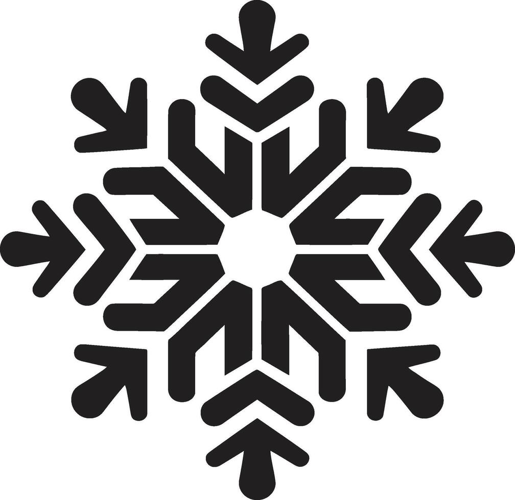 Winters Wonder Unveiled Iconic Emblem Design Crystalline Elegance Illuminated Logo Design vector