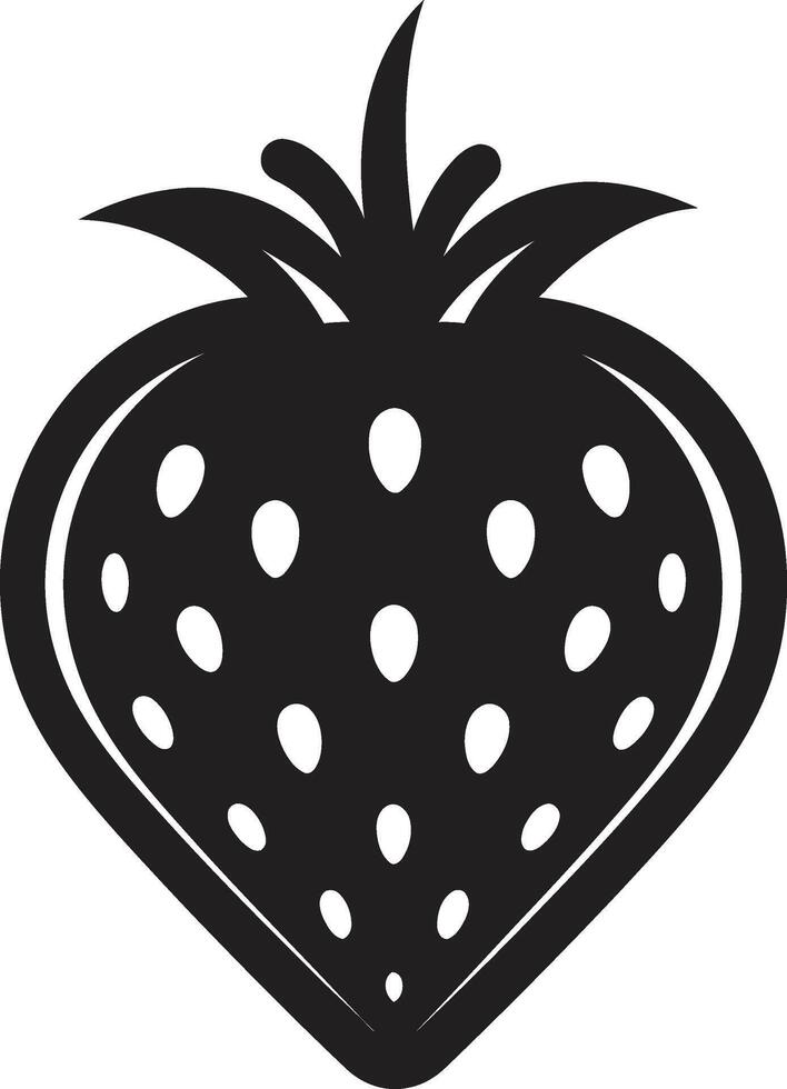 Ripe Radiance Strawberry Mark Succulent Succulence Strawberry Insignia vector