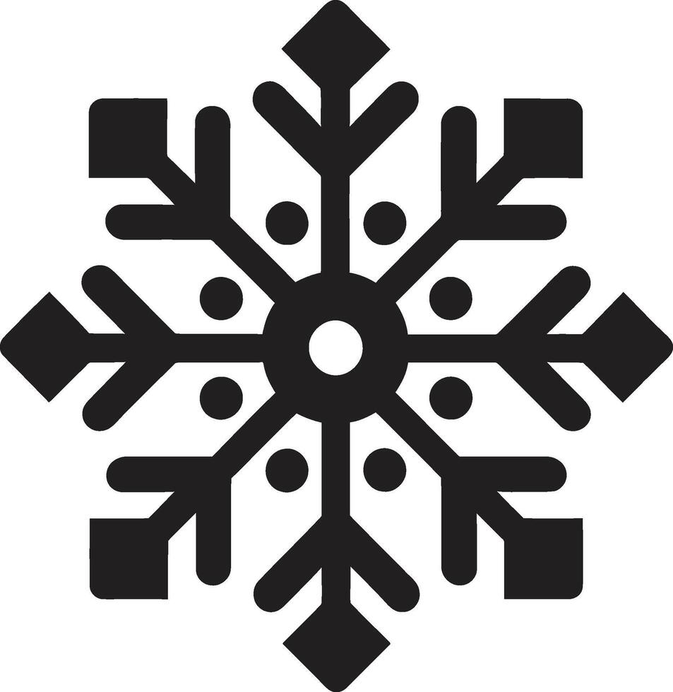 Snowflakes Aura Unfurled Iconic Emblem Design Frosty Elegance Unveiled Logo Design vector