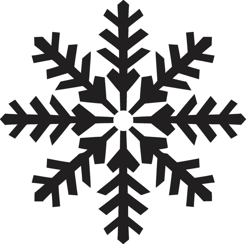 Snowflakes Aura Unfurled Iconic Emblem Design Frosty Elegance Unveiled Logo Design vector