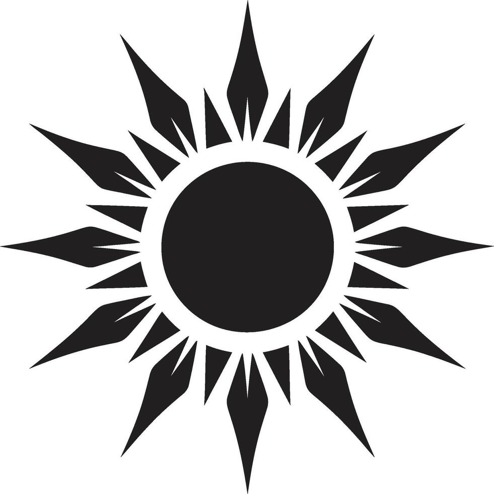 Dazzling Day Sun Symbolism Sunny Splendor Sun Logo Design vector