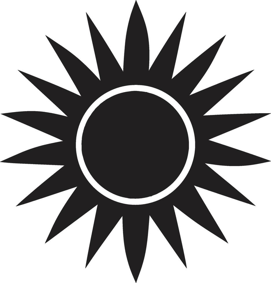 Radiant Royalty Sun Insignia Daylight Delight Sun Badge vector