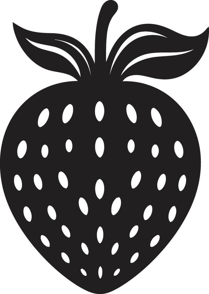 Red Revival Strawberry Symbol Vivid Vibes Strawberry Logo vector