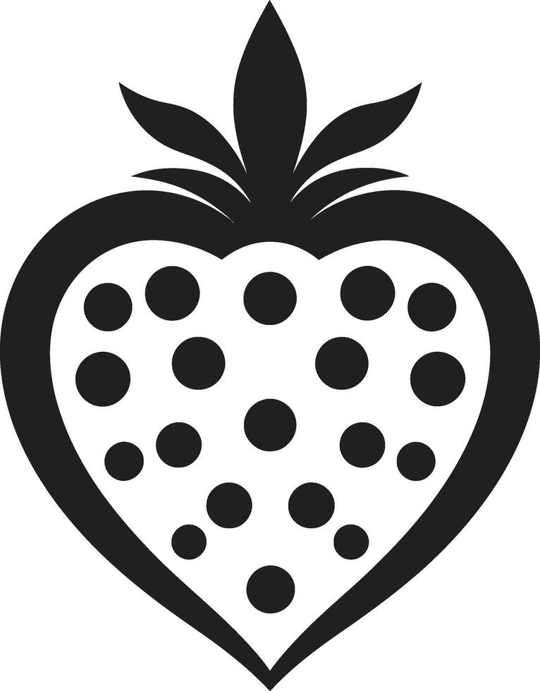 Berry Brilliance Strawberry Logo Icon Tempting Tanginess Strawberry Symbolism vector