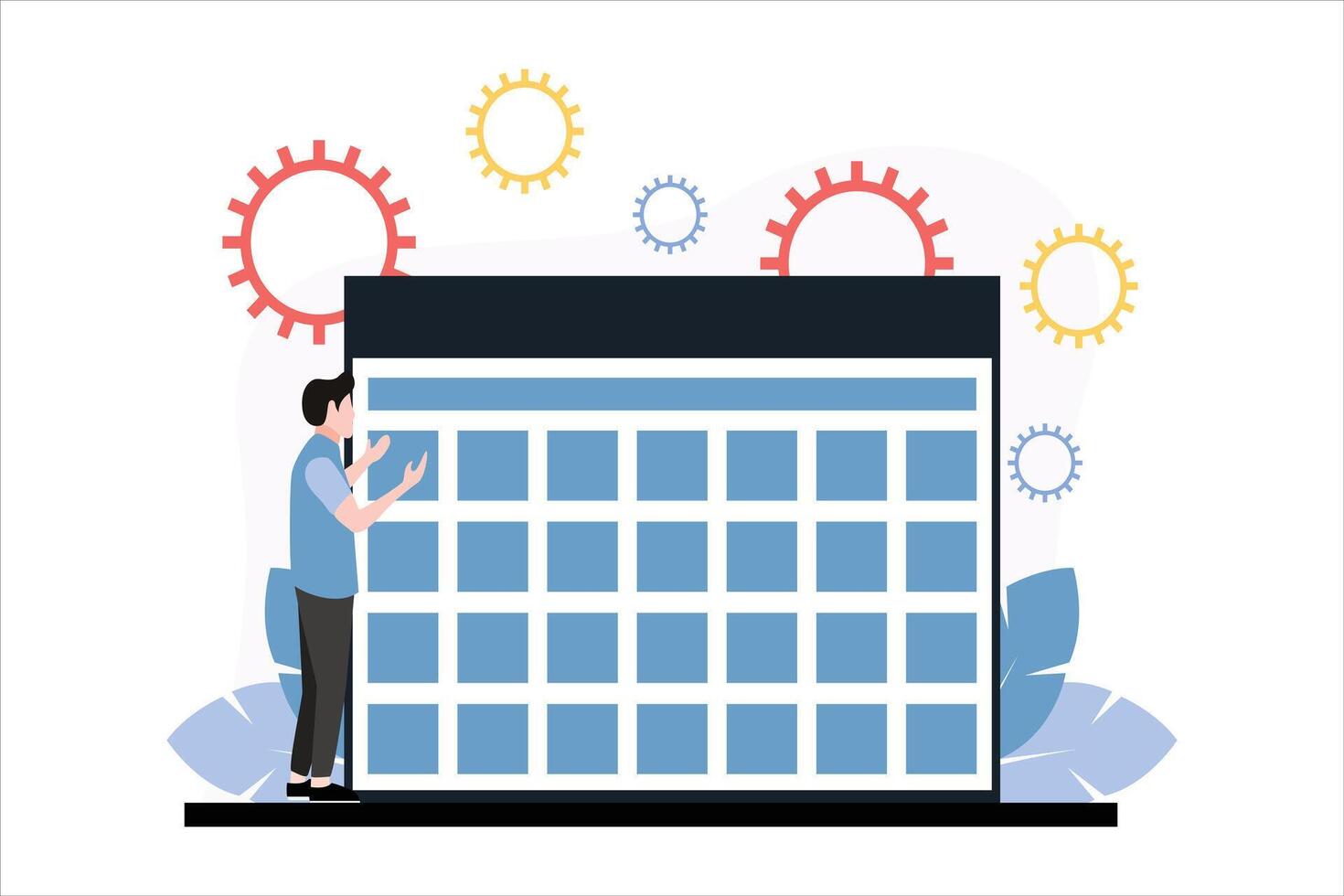 Finance Business Flat Design Illustration vector