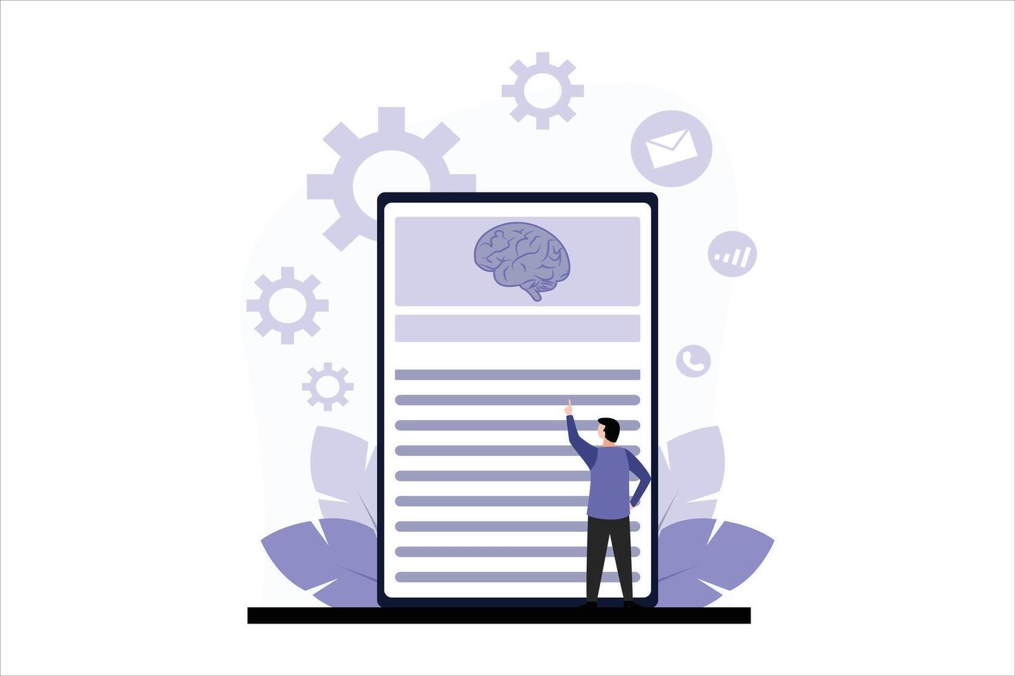 Finance Business Flat Design Illustration vector
