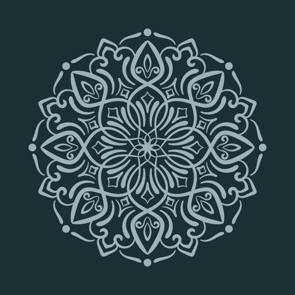 Simple round decoration. mandala vector